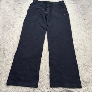 Polo Ralph Lauren Men's M Black Straight Leg Knit Sweatpants Pockets Lounge